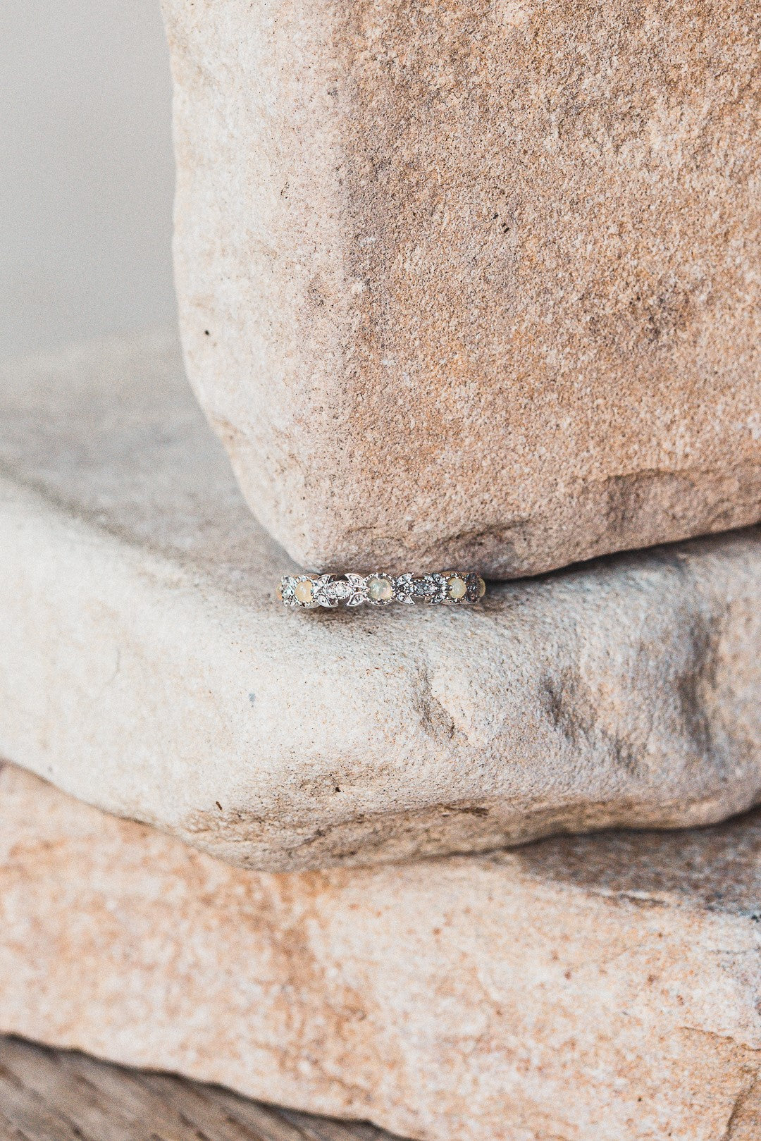 Band of Leaves Gold vermeil diamond wraparound ring - Love From Laura.